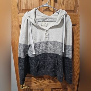 Stylish Cowl Neck Color Block Sweater